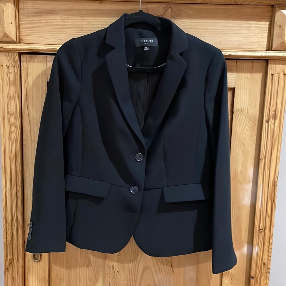 Black Crepe Talbots Blazer